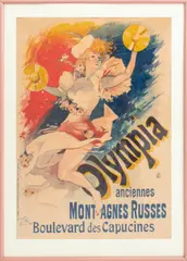 Olympia by Jules Chéret, 1892, Lithograph in Colors, sold Nov 2024