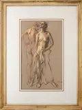 Nudes by Robert Brackman, Pastel on Paper, sold Nov 2024