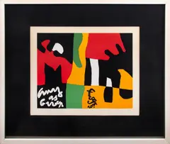 Abstract Composition by Stuart Davis, 1964, Serigraph in Colors, sold Nov 2024
