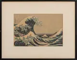 The Great Wave off Kanagawa by Katsushika Hokusai, 1800s, Woodblock in Colors, sold Nov 2024