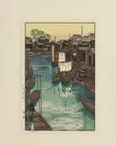 Urayasu by Tōshi Yoshida, Woodcut in Colors on Paper, sold Nov 2024