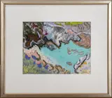 Tidal Pools by Judyth Katz, 2005, Pastel on Paper, sold Nov 2024