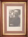 Mutter mit Kind auf dem Arm" [Mother with Child on her Arm] by Kathe Kollwitz, 1910, Etching and Aquatint, sold Nov 2024