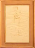 Nude Woman by Raphael Soyer, Ink on Paper, sold Nov 2024