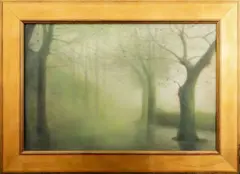Shadows and Types by Nicora Gangi, 2011, Oil on Board, sold Nov 2024
