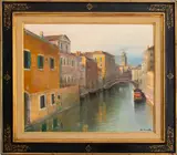 Venise by Marcel Kervella, Oil on Canvas, sold Nov 2024