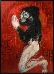 Hell Hurts by Sam Messer, 1993, oil on canvas, sold Aug 2020