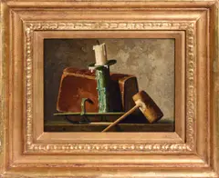 Untitled by John F. Peto, oil on board, sold Sep 2020