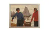 Untitled by Wilhelm Gdanietz, oil on board, offered Jun 2023