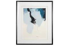 Untitled by Michel Bellec, oil on paper, offered May 2023