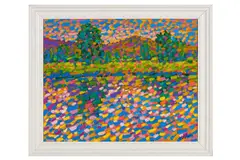 Untitled by Paul Stephens, oil on board, offered May 2023