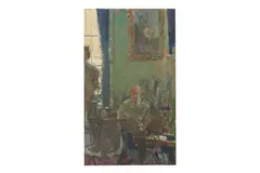 Untitled by Tom Coates, oil on canvas board, offered May 2023