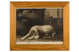 Untitled by Herbert Dicksee, 1911, etching, offered May 2023