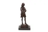 Untitled by Enzo Plazzotta, bronze and marble, offered May 2023