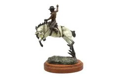 Untitled by Jay Contway, bronze and wood, offered May 2023