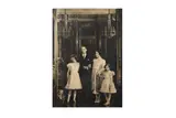 Queen elizabeth and princesses elizabeth and margaret by marcus adams by Portrait Of King George Vi, print, offered May 2023