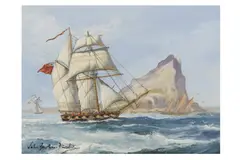 Untitled by John Bentham-Dinsdale, oil on board, offered Apr 2023