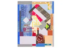 Untitled by Theodore Mendez, acrylic and collage on canvas, offered Mar 2023