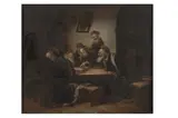 AFTER CARL SCHLEICHER (AUSTRIAN 1855-1871) Talmudic Discussion signed (lower right) oil on canvas 26 x 32 cm by B. Werner, oil on canvas, offered Mar 2023