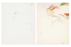 Untitled by Adrian Heath, watercolour and pencil29, offered Mar 2023