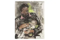 Untitled by Katharine 'Kitty' Church, ink and pastel, offered Mar 2023