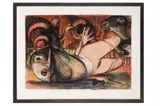 Untitled by Keith McIntyre, pastel on paper, offered Mar 2023