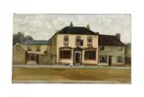 Girl standing outside a pub Oil on canvasSigned (lower right)51 x 86cm (20 x 33¾ in.)Unframed by G Willis Pryce, Oil on canvasSigned, sold Dec 2021