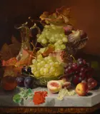 Still life of fruit by Eloise Harriet Stannard, oil, sold Dec 2021