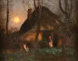 The Cottage by George Clausen, 1902, oil, sold Dec 2021