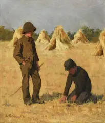 Untitled by William Thomas Warrener, Oil on canvas, sold Dec 2021