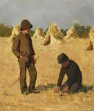 Untitled by William Thomas Warrener, Oil on canvas, sold Dec 2021