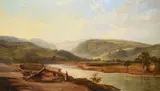 On the Glaslyn, North WalesOil on canvasSigned and dated 1865 (lower left)72 x 128cm (28¼ x 50¼ in.)Provenance:S by John Faulkner, 1865, oil, offered Dec 2021
