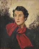 Portrait of The Duchess of Westminster by Uberto Pallastrelli de Celleri, oil, sold Dec 2021