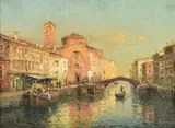Untitled by Antoine Bouvard, oil, sold Dec 2021
