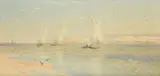 North wind on the Upper Nile by Robert Talbot Kelly, watercolor, sold Dec 2021