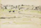 Landscape by Derek Hill, Watercolour and pen, offered Dec 2021