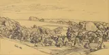 Box from Minchinhampton Common near Halfway House, 1920 Pen and pencil 18 x 35.5cm (7 x 13¾ in.) Provenance: Thomas Agnew & Sons Ltd., London, no by Hubert Wellington, Pen and pencil, sold Dec 2021