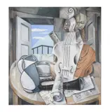 After Braque & Picasso by Ricardo Cinalli, Mixed media on canvas, offered Dec 2021