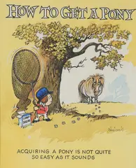 How to get a pony by Norman Thelwell, Pen, ink, watercolour with bodycolour, sold Dec 2021