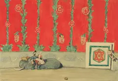 Ballet Petrushka Watercolour by Claude Allin Shepperson, Watercolour, pencil and pen, offered Dec 2021