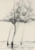 Blessed Knot by Paul Benney, Charcoal, offered Dec 2021
