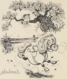 Left in the Lurch by Norman Thelwell, Pen and ink, sold Dec 2021