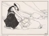Raised the stone- Aladdin by William Heath Robinson, Pen and ink, offered Dec 2021