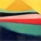 Lightscapes - yellow ocre by Helen Brough, 2019, Pastel, offered Dec 2021