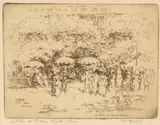 Quai aux fleurs by Lester George Hornby, Etching, offered Dec 2021