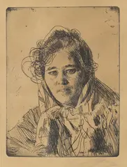 Kråkbergs Anna Etching, 1903 Signed in pencil Plate: 15 x 11.5cm (5¾ x 4½ in.) Provenance: Private Collection, USA Thence by descent to the current owner by Anders Zorn, Etching, offered Dec 2021