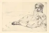 Bibi Valentin, 1859 by James Abbott McNeill Whistler, Etching and drypoint, offered Dec 2021