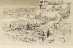 Citadel by William Walcot, Etching, offered Dec 2021