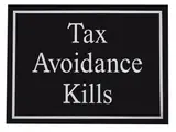 Tax Avoidance Kills by Jeremy Deller, Offset lithograph, offered Dec 2021