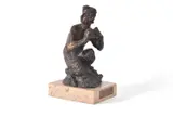 A bronze figure of 'pan' by Karin Jonzen, BRONZE, offered Dec 2021